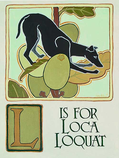 Loca Loquat greyhound portrait