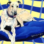 Bello Owe You greyhound portrait